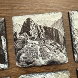 Wonders of the World Single Slate Coaster - Machu Picchu