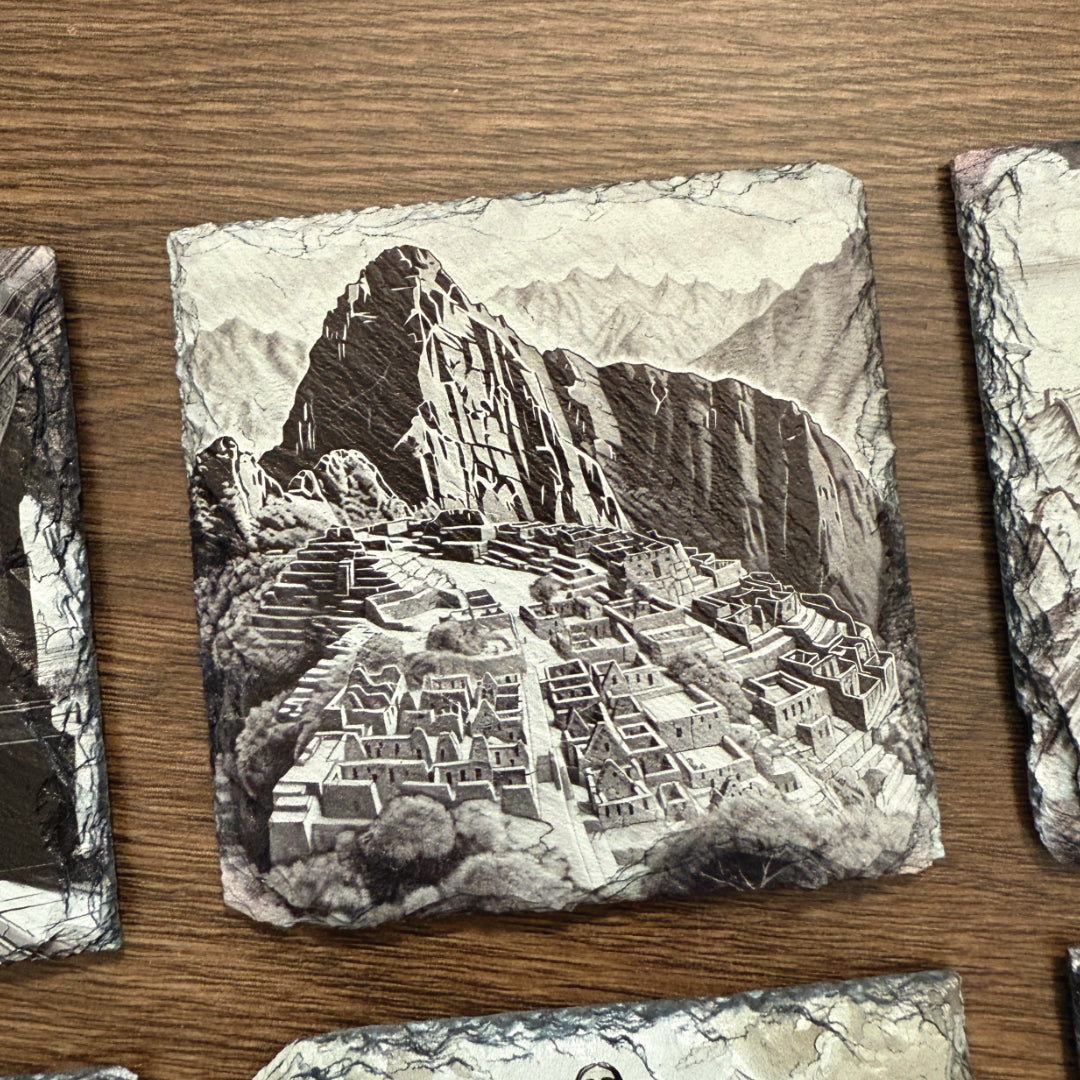 Wonders of the World Slate Coasters - Set of 4 #1