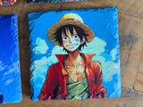 One Piece Slate Coasters - Monkey D. Luffy