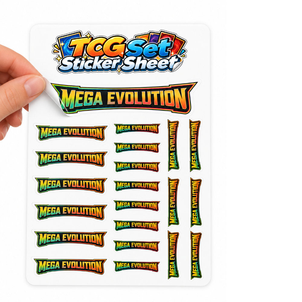 TCG Set Logo Sticker Sheet