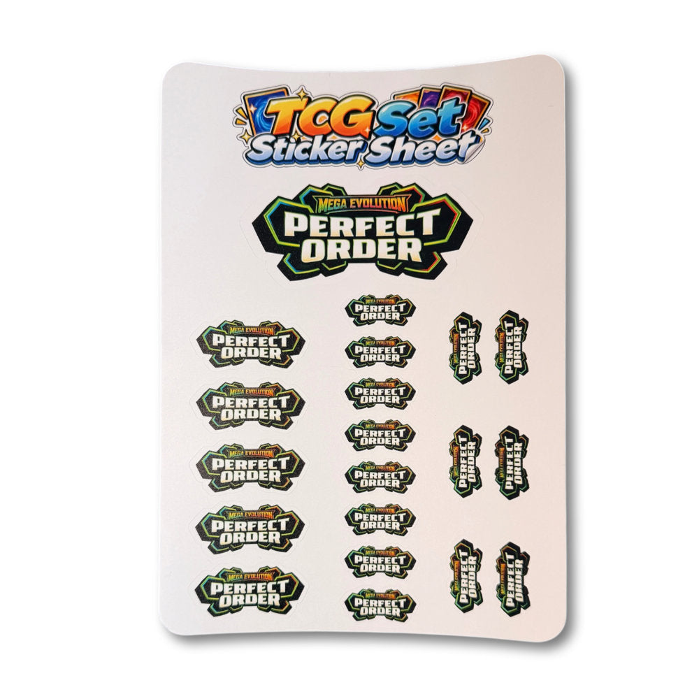 TCG Set Logo Sticker Sheet