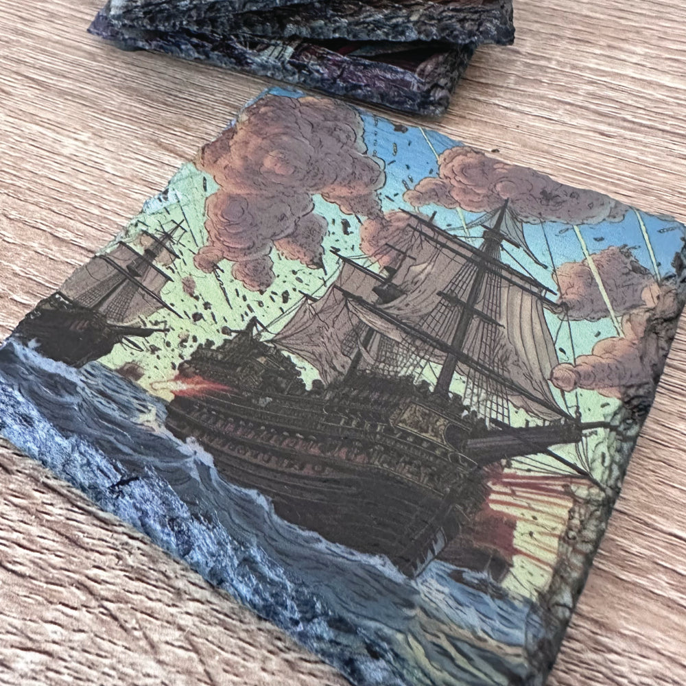Pirate Slate Coasters - Set of 4 #1