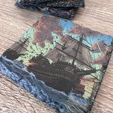 Pirate Slate Coasters - Set of 4 #1