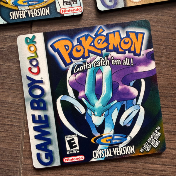 Pokémon Coasters Wooden Game Cover & Team Rocket Art