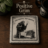 Grim Laughs Slate Coasters