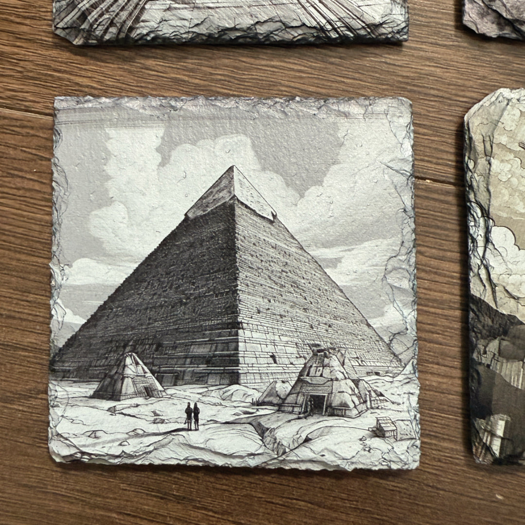 Wonders of the World Slate Coasters - Set of 4 #1