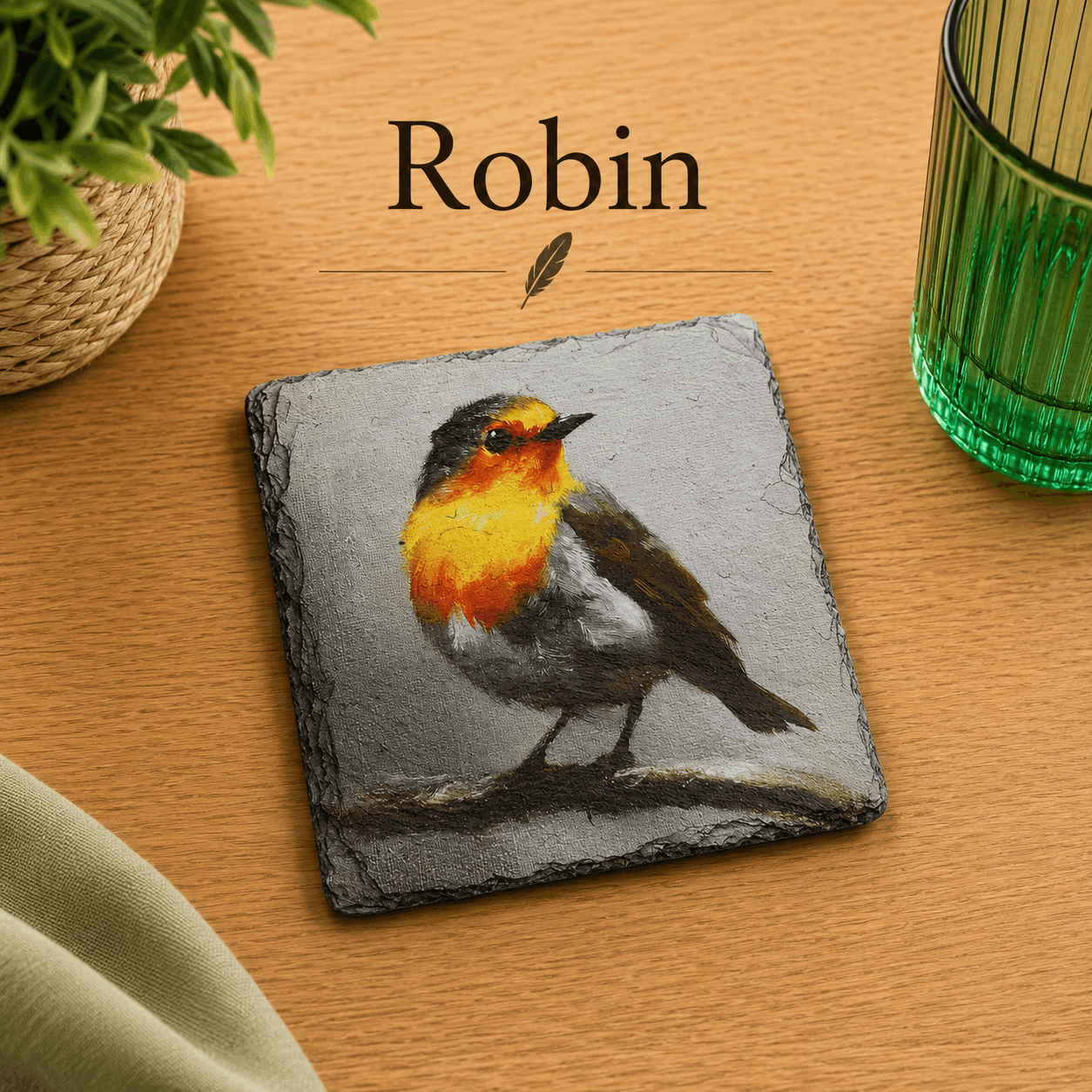Wings of the Wild Slate Coasters