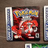 Pokémon Coasters Wooden Game Cover & Team Rocket Art