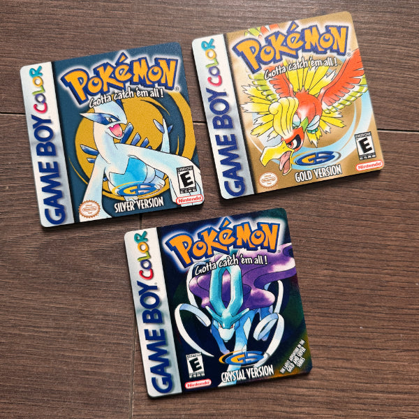Pokémon Coasters Wooden Game Cover & Team Rocket Art