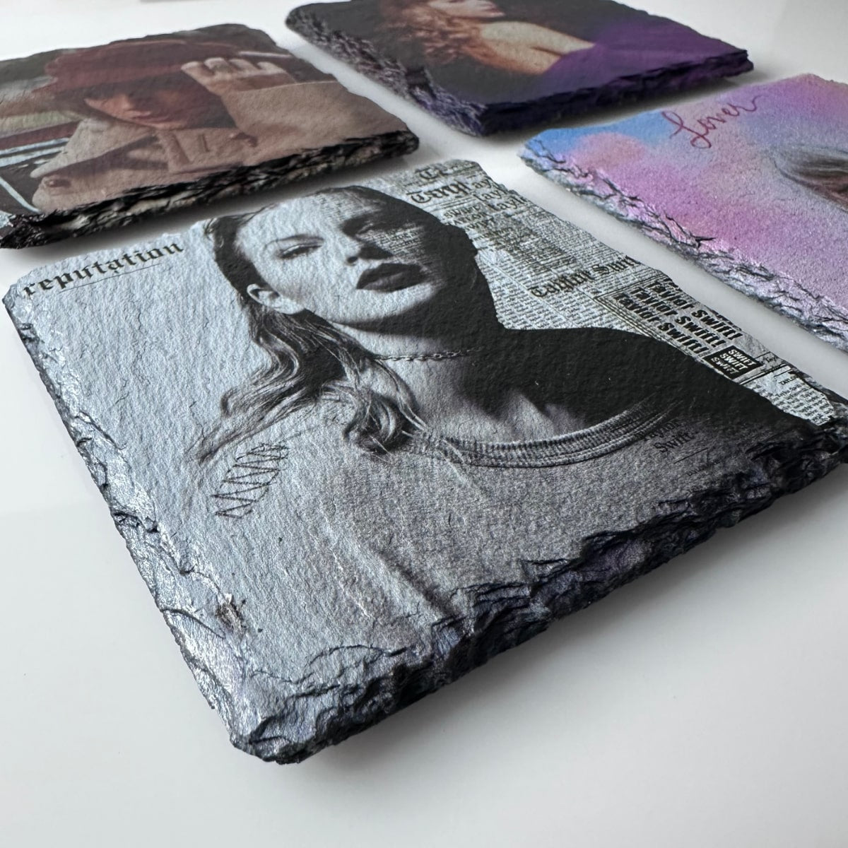 Taylor Swift Slate Coasters - The Eras Set