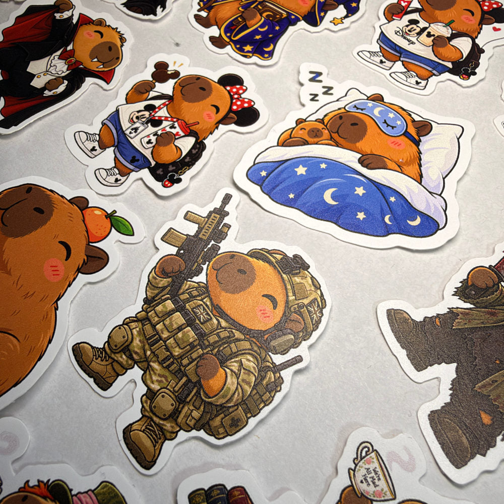 Capybara Cosplay Stickers
