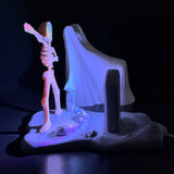 Light Up Skeleton & Ghost Halloween Decoration