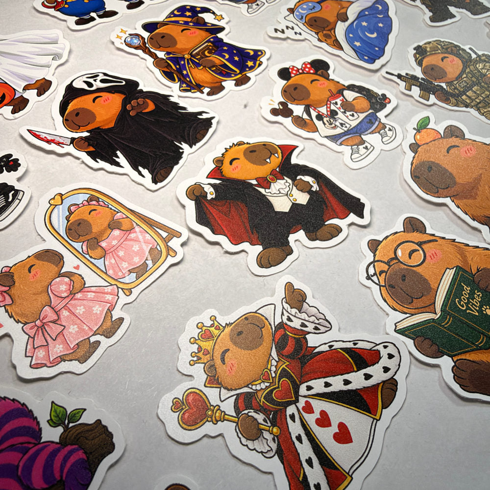 Capybara Cosplay Stickers