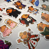 Capybara Cosplay Stickers
