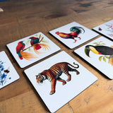 Flora and Fauna Wooden Coasters