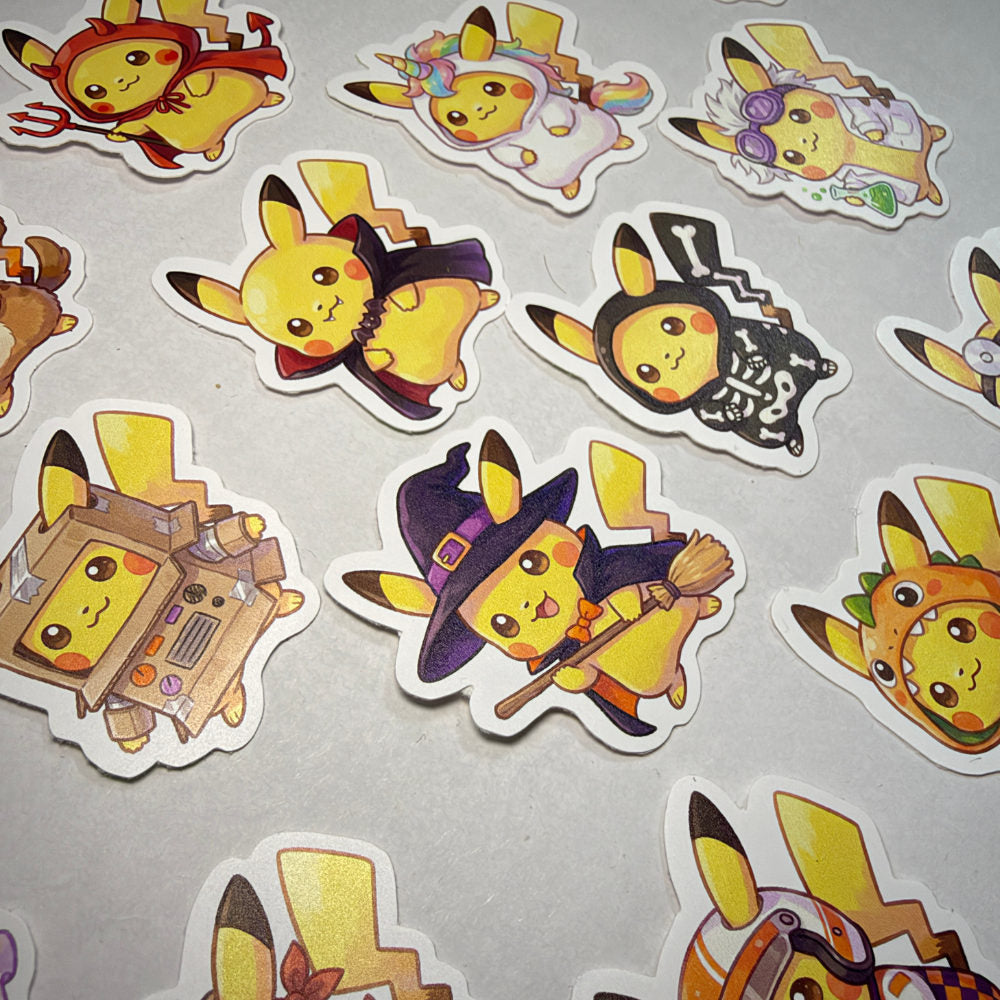 Pikachu Cosplay Stickers