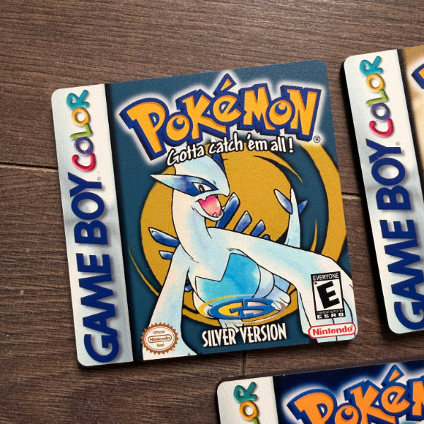 Pokémon Coasters Wooden Game Cover & Team Rocket Art