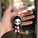 Grim Reaper Morning Coffee Mini Halloween Keychain