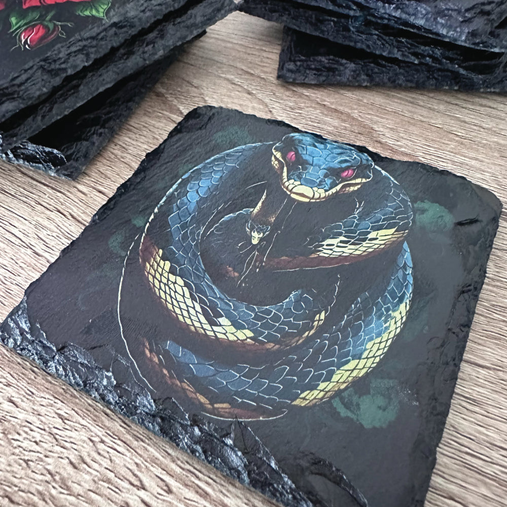 Gothic Tattoo Slate Coasters - Set of 4 #1