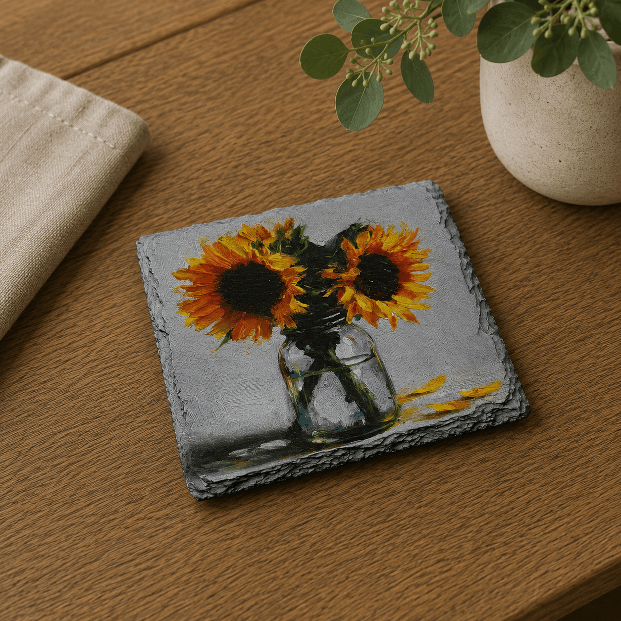 Floral Slate Coasters