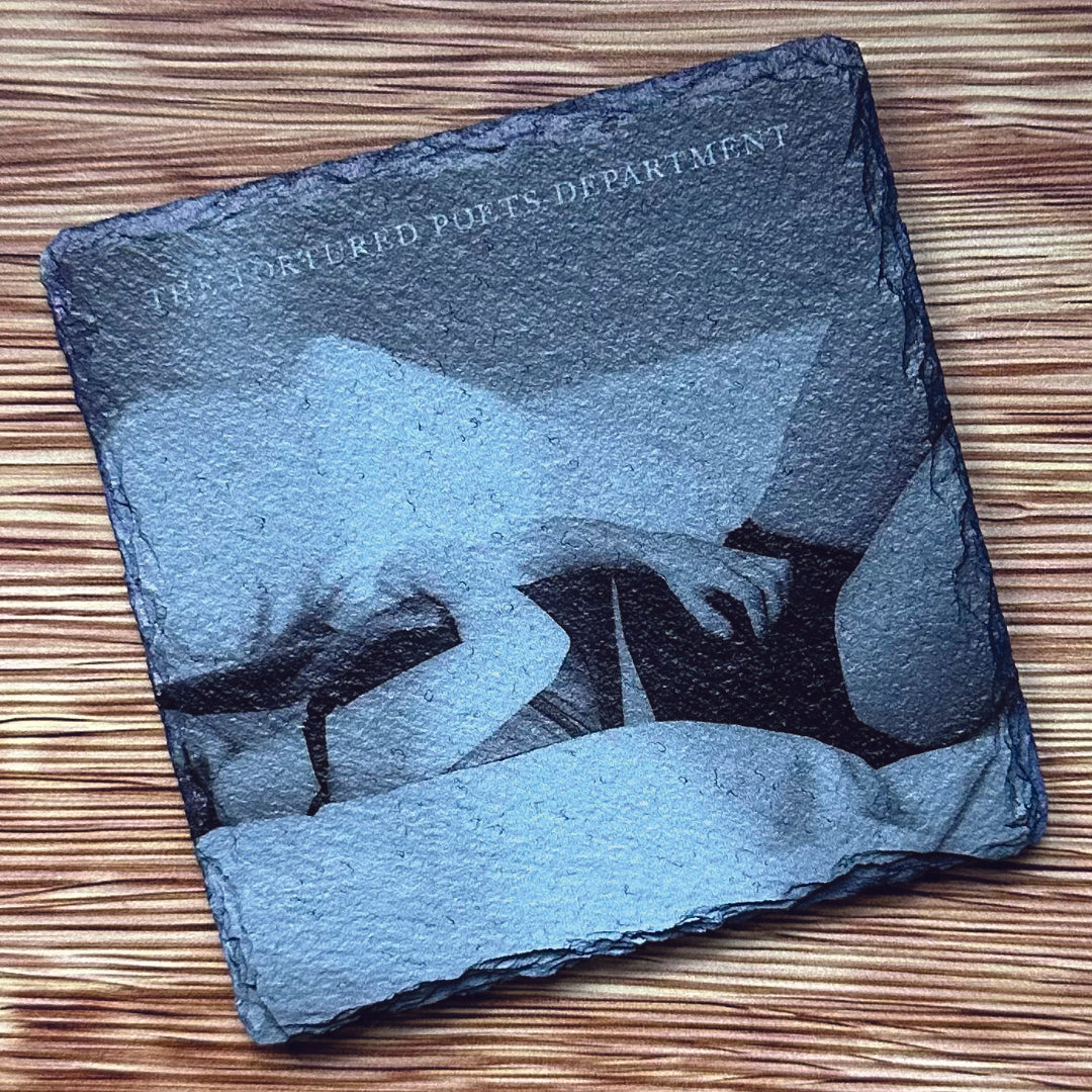 Taylor Swift The Tortured Poets Department Single Slate Coaster