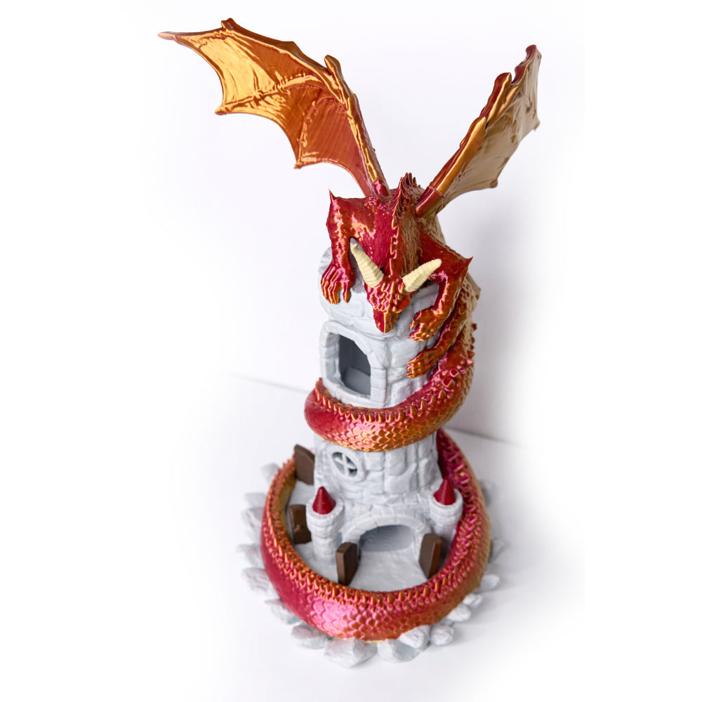 The Citadel Guardian Dice Roller & Snoozing Drake Dice Holder