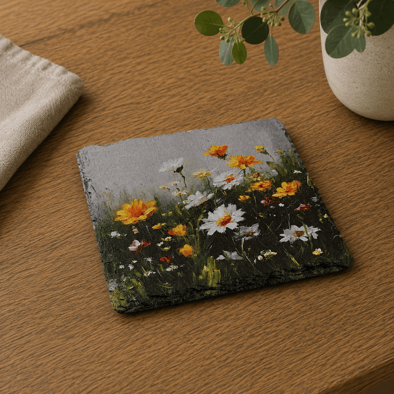 Floral Slate Coasters