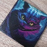Alice in Wonderland Slate Coasters - Cheshire Cat