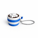 Hot Chocolate Fidget Clicker Keychain