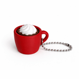 Hot Chocolate Fidget Clicker Keychain