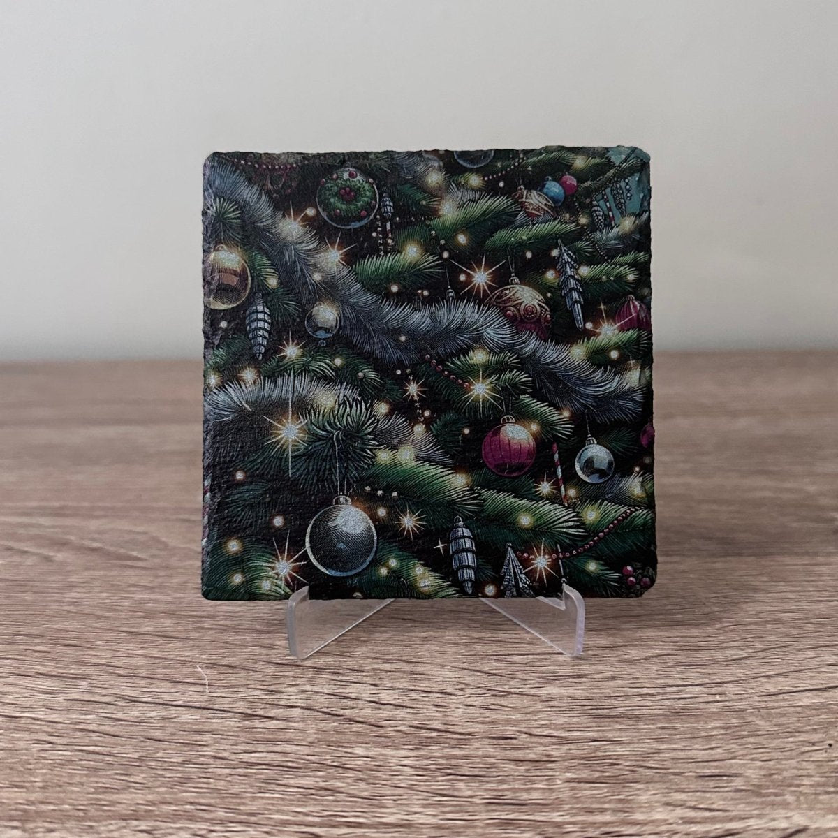 Christmas Slate Coasters - Christmas Tree Decorations - GameOn.games