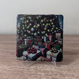 Christmas Slate Coasters - Gifts Under The tree #1 - GameOn.games