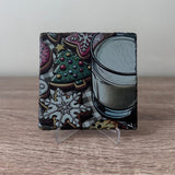 Christmas Slate Coasters - Milk and Cookies - GameOn.games