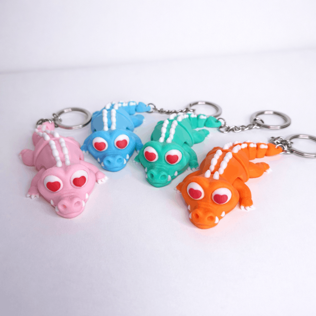 Flexi In Love Crocs Keychain