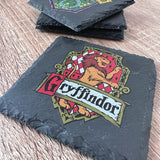 Hogwarts House Crest Slate Coasters - Gryffindor - GameOn.games