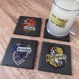 Hogwarts House Crest Slate Coasters - Hufflepuff - GameOn.games