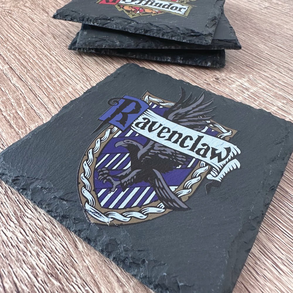 Hogwarts House Crest Slate Coasters - Ravenclaw - GameOn.games