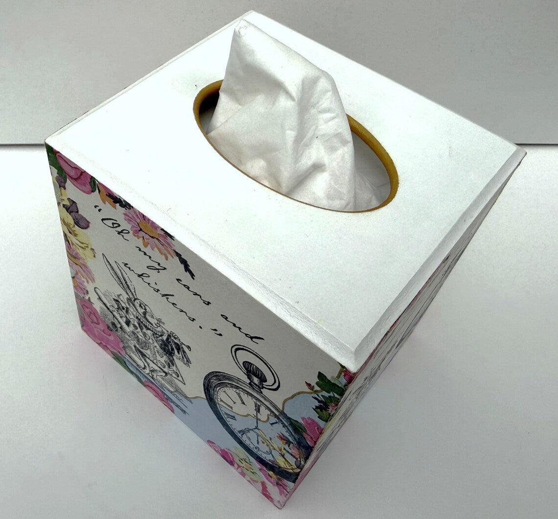 Alice in Wonderland Tissue Box Cover