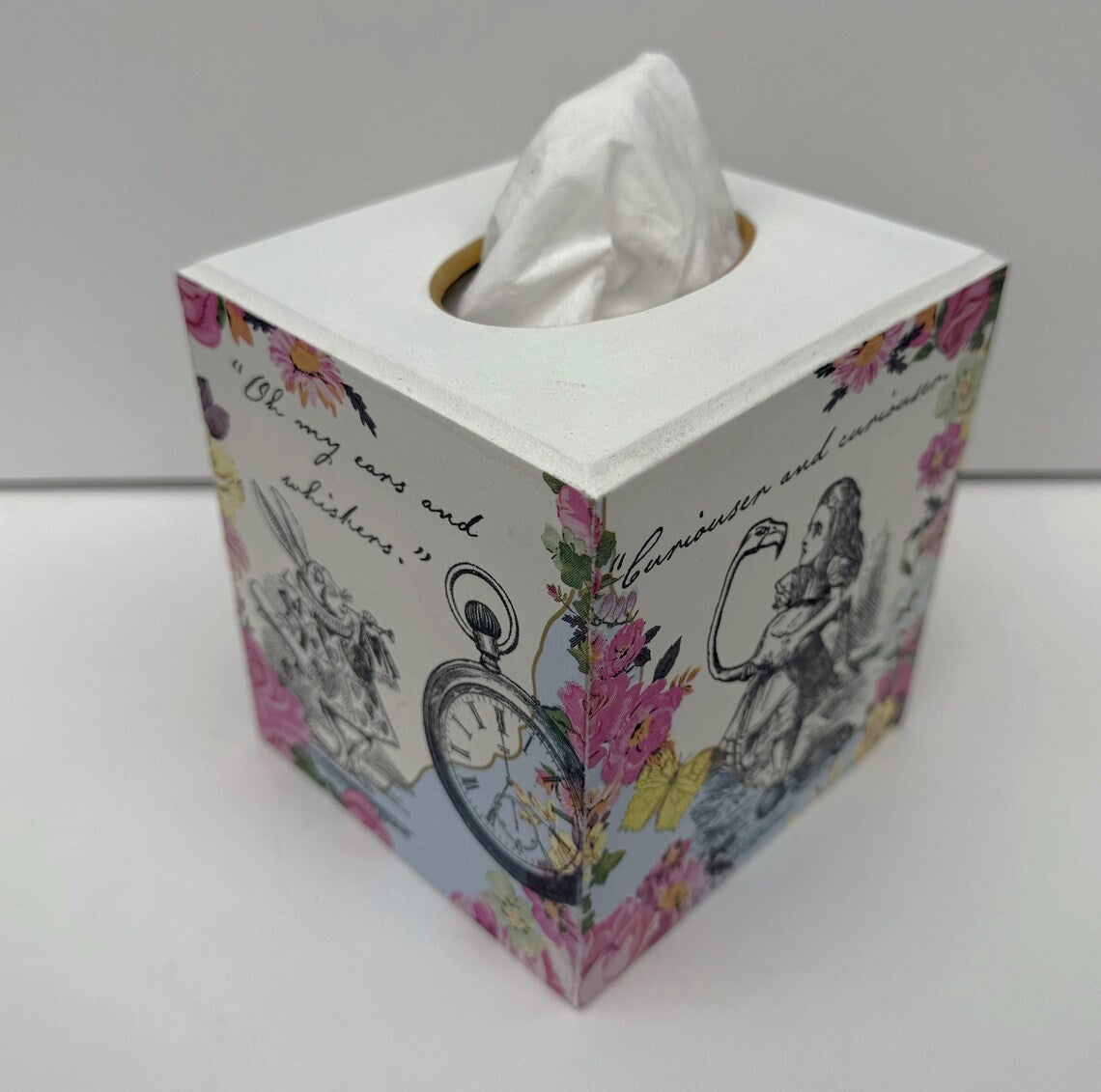 Alice in Wonderland Tissue Box Cover