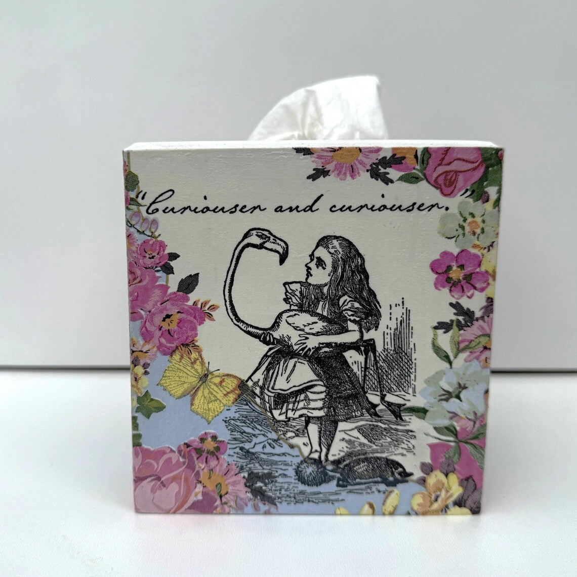 Alice in Wonderland Tissue Box Cover