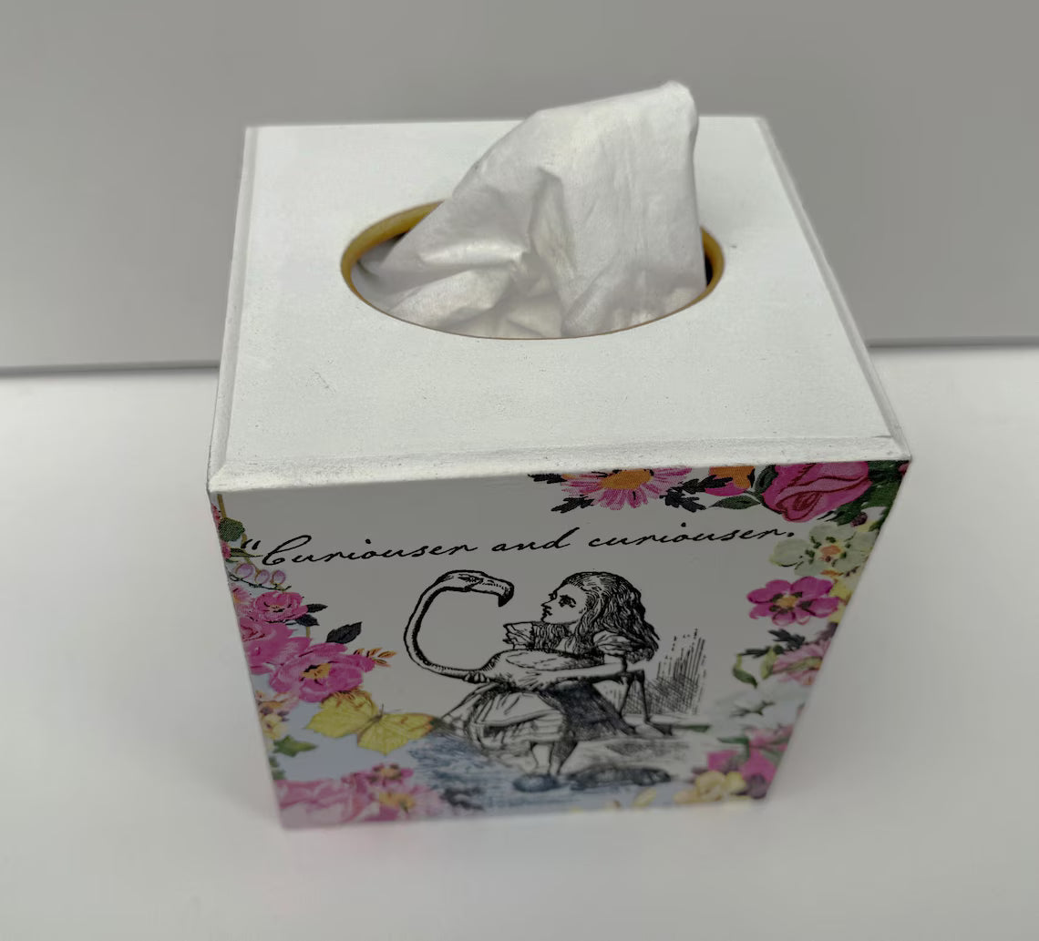 Alice in Wonderland Tissue Box Cover