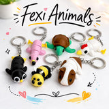 Flexi Animal Keychains