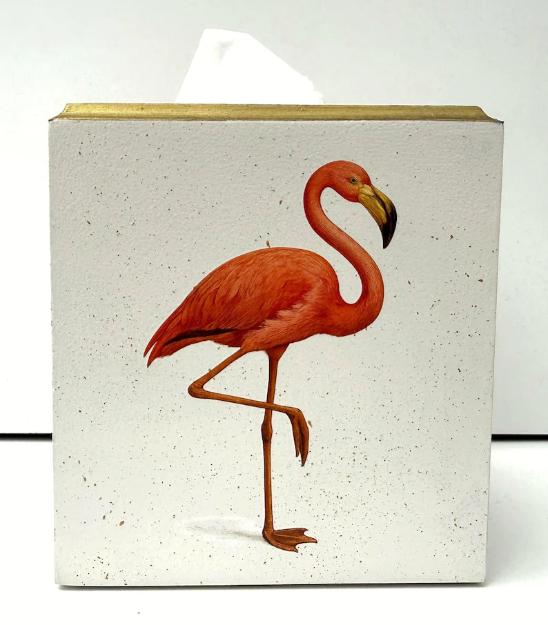 Flamingo Tissue Box Cover