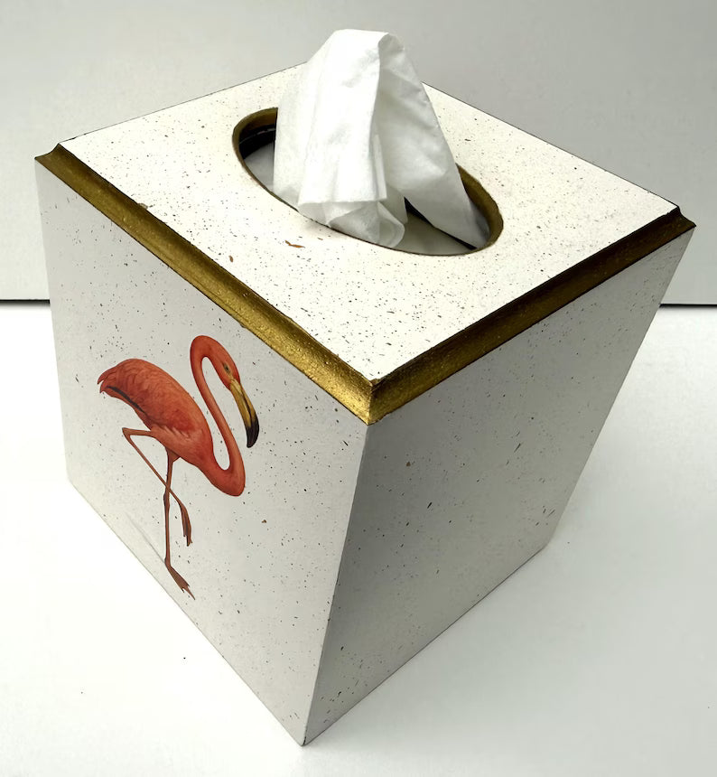 Flamingo Tissue Box Cover