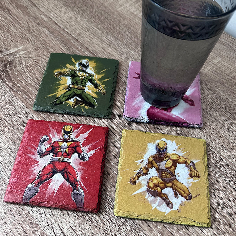 Super Ranger Slate Coasters - Set of 4