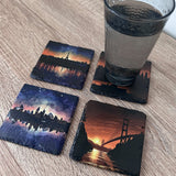 Worldwide City Slate Coasters - Set of 4