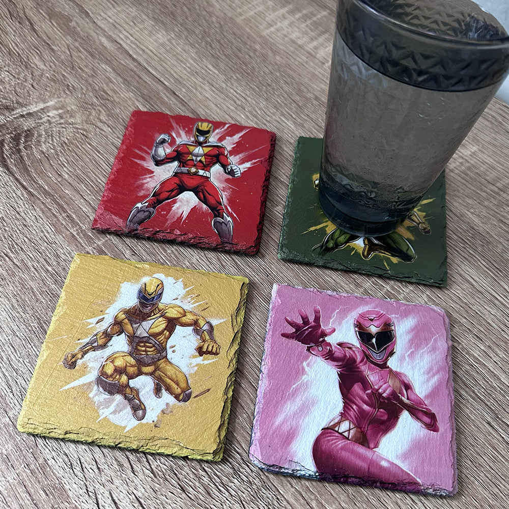 Super Ranger Slate Coasters - Set of 4