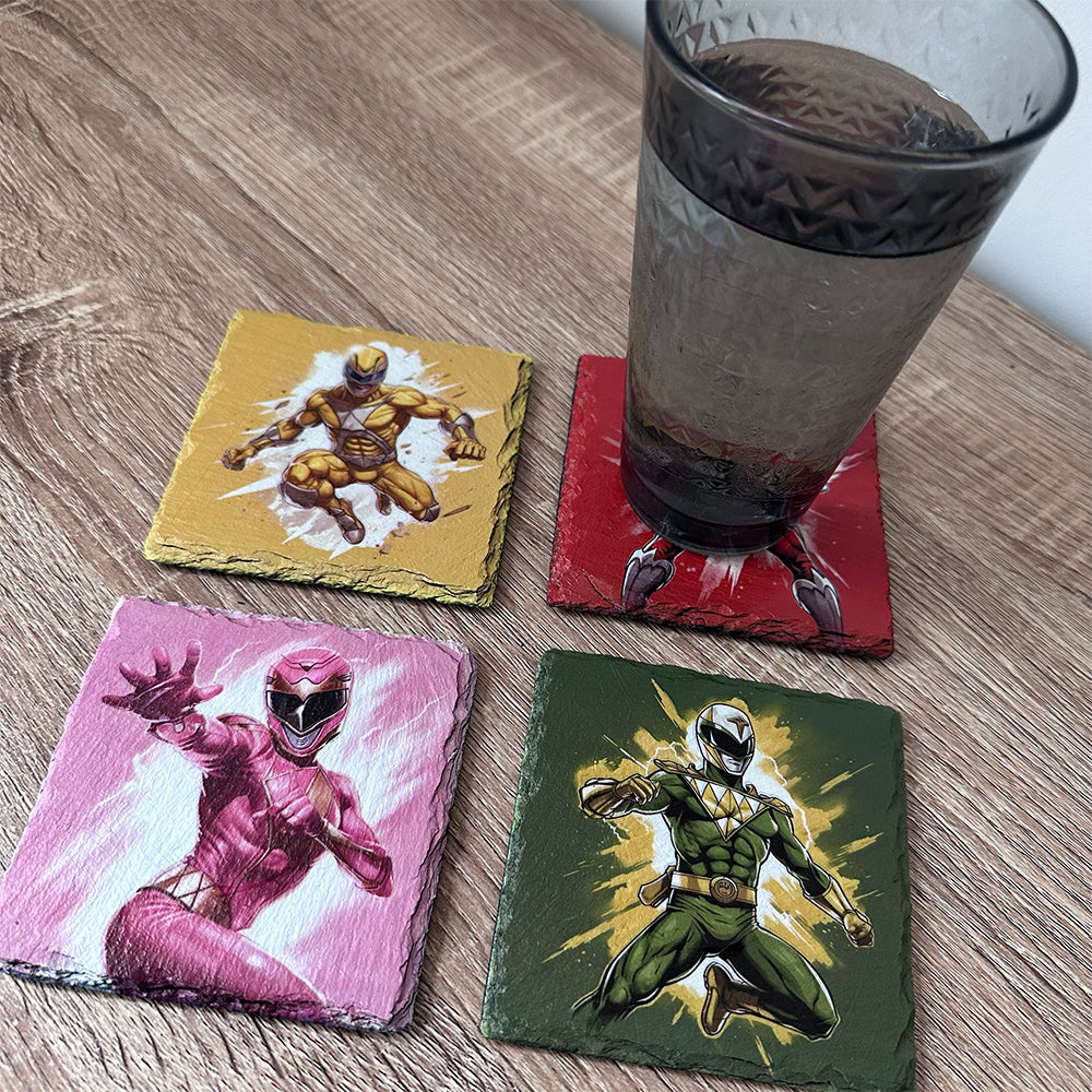 Super Ranger Slate Coasters - Set of 4