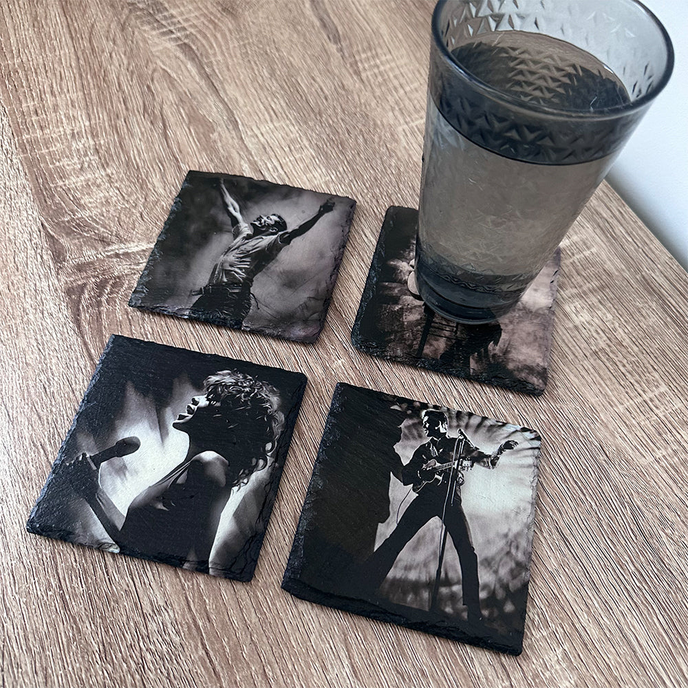 Music Legends Slate Coasters - Set of 4