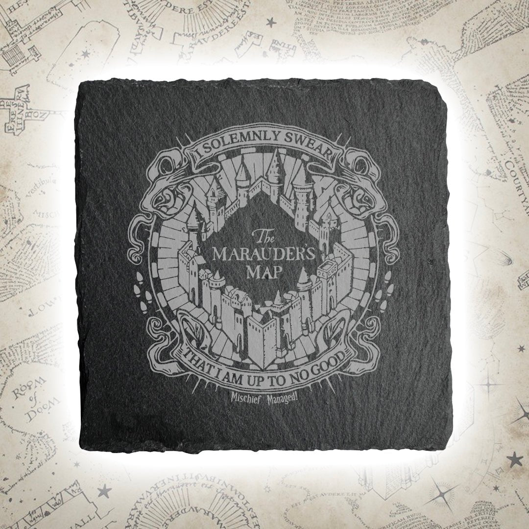 Maruader's Map Slate Coaster - GameOn.games